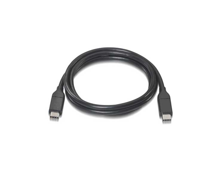 CABLE USB 3.1 GEN2 10Gbps 3A TIPO USB-C/M-USB-C/M 1 M NEGRO NANOCABLE
