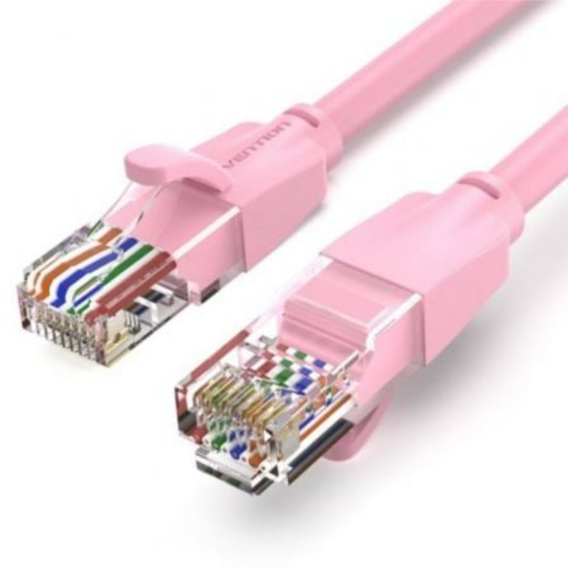 CABLE DE RED LATIGUILLO RJ45 UTP CAT6 AWG26 2 M ROSA VENTION