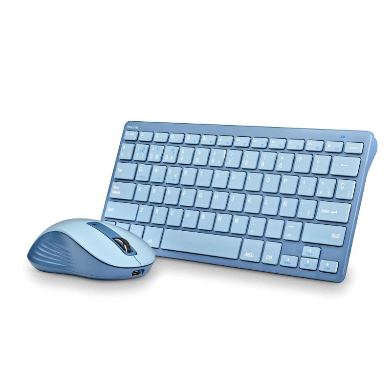 TECLADO + RATON WIRELESS FANTASY KIT AZUL NGS