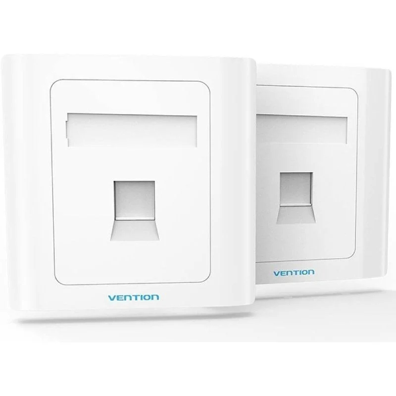 PLACA DE PARED TIPO 86 1 PUERTO RJ45 BLANCO VENTION