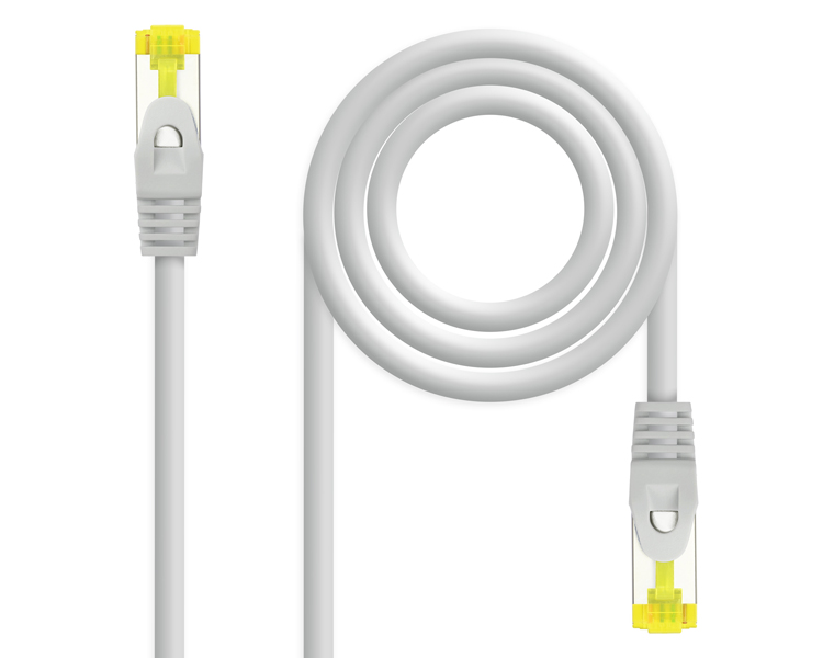 CABLE DE RED LATIGUILLO RJ45 SFTP CAT6A AWG26 2 M GRIS NANOCABLE