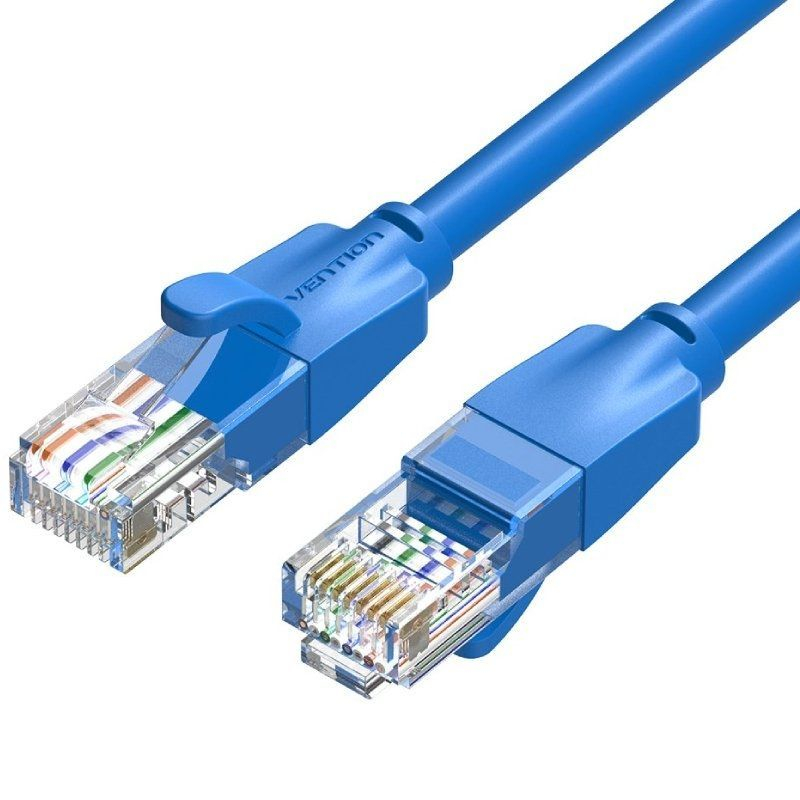 CABLE DE RED LATIGUILLO RJ45 UTP CAT6 AWG26 1.5 M AZUL VENTION