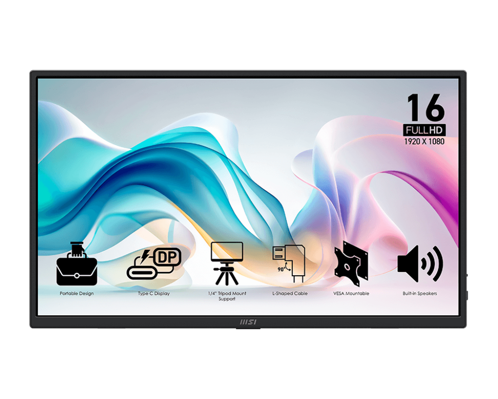 MONITOR MSI PRO MP165 E6 PORTATIL