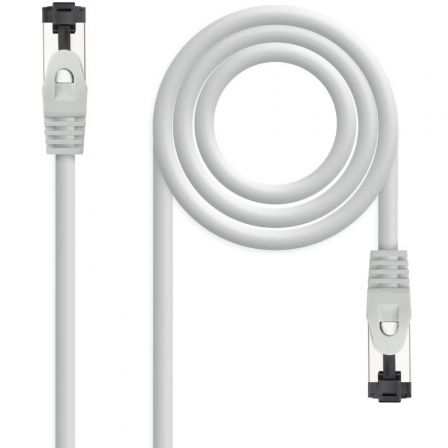 CABLE DE RED LATIGUILLO SSTP CAT8.1 AWG26 1 M GRIS NANOCABLE