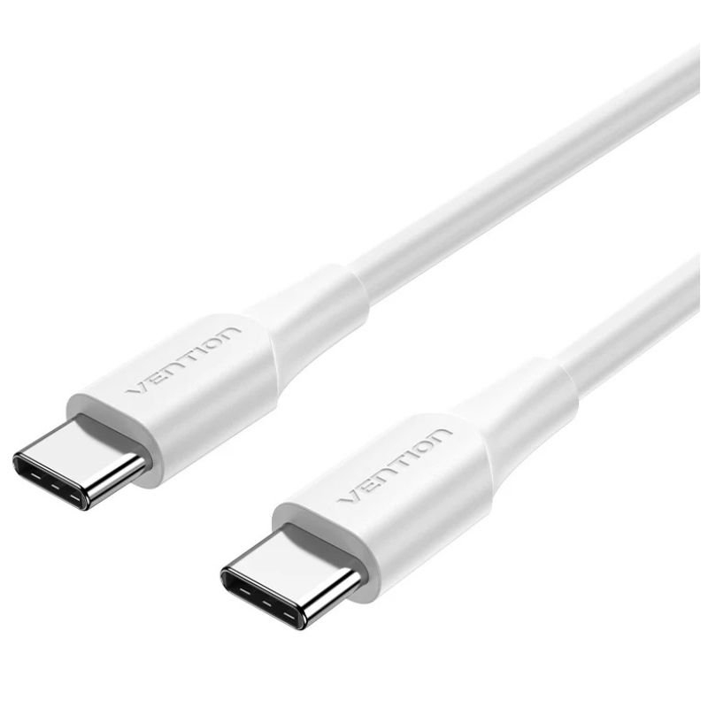 CABLE USB-C A USB-C 2.0 60W 0.5 M BLANCO VENTION