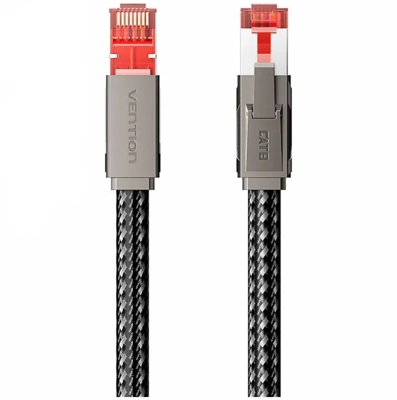 CABLE DE RED LATIGUILLO RJ45 GAMING CAT.8 SFTP AWG26 2 M GRIS VENTION